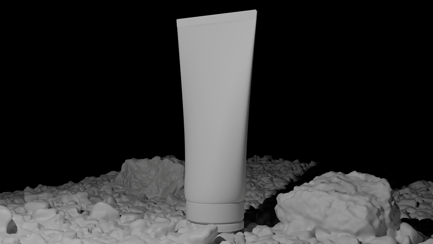 Photorealistic 3D render of Starville skincare product created in Blender